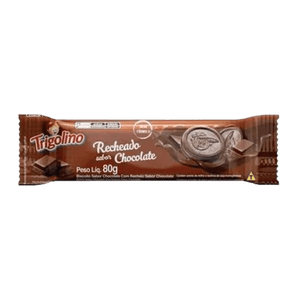 Biscoito Recheado Trigolino Sabor Chocolate 80g