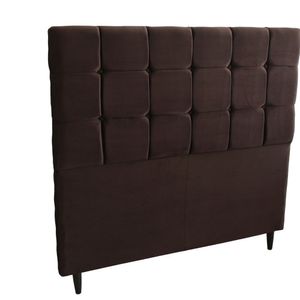 Cabeceira Safira para Cama Box Casal 1,40m Marrom- Design Colchões