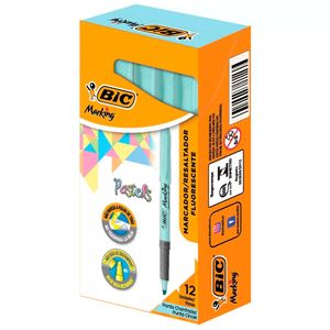 Marca Texto Marking Azul Pastel Bic 12x1