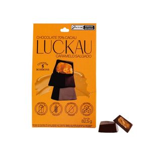 Bombom Choco 70% Cacau Caram Salgado Luckau 82,5g