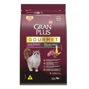 Ração GranPlus Gatos Castrados Gourmet Ovelha e Arroz