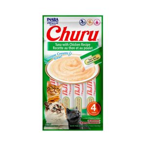 Petisco Churu para Gato Sabor Atum e Galinha 14g