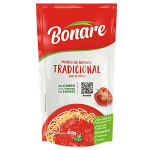 Molho de Tomate Bonare Tradicional Sachê 300g