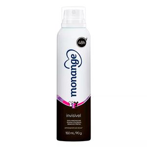 Desodorante Antitranspirante Aerosol Monange Feminino Invisível 90g