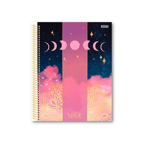 Agenda Espiral Planner São Domingos Capa Dura Believe In Magic 88 Folhas Estampas Sortidas