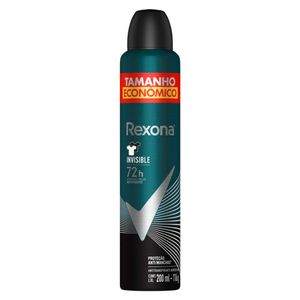 Desodorante Antitranspirante Aerosol Rexona Men Invisible 200ml