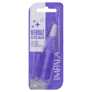 Esmalte Verniz Extra Brilho Impala 7,5ml