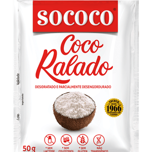 Coco Ralado Desidratado Sococo 50g