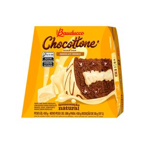 Panettone Bauducco Chocottone Chocolate Recheio e Cobertura Chocolate Branco 450g