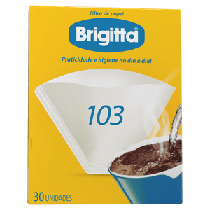 Filtro de Papel Brigitta 103 Caixa com 30 Unidades