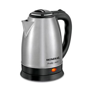 Chaleira Elétrica Mondial Pratic Preto e Inox CE-06 220V