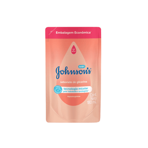 Sabonete Líquido Refil Glicerina da Cabeça aos Pés Johnson's Baby 180ml