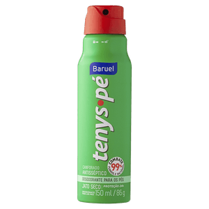 Desodorante para os Pés Jato Seco Baruel Tenys Pé Canforado Frasco 150ml