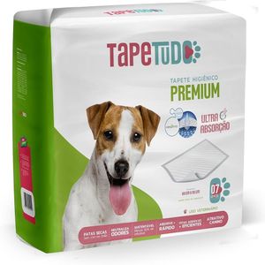 Tapetes Higiênicos Para Cães Tapetudo Premium 60X55cm Pacote Com 7 Unidades