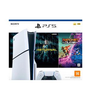 Console PlayStation 5 Slim Edição com 2 Jogos com Controle