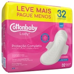 Absorvente Cottonbaby com Abas 32x