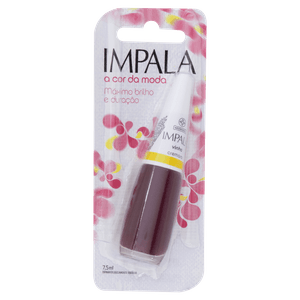 Esmalte Cremoso Vinho Impala a Cor da Moda 7,5ml