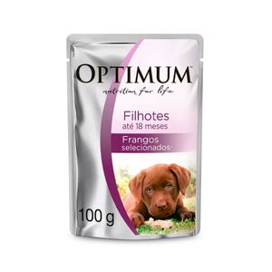 Ração Optimum Cães Filhotes Frango 100g