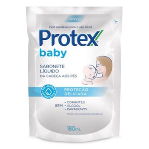 Sabonete Líquido Infantil para bebês Protex Baby Delicate Care 180ml Refil