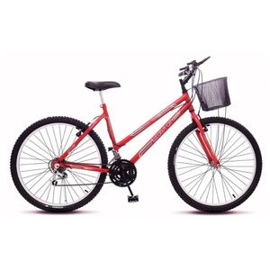 Bicicleta Colli Aro 26 Allegra 18m Aço Vermelho