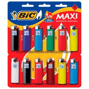 Isqueiro Bic Maxi 12X1