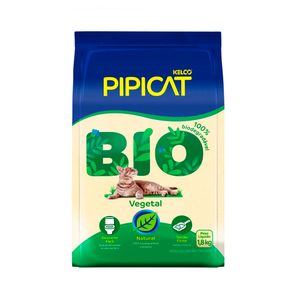 Areia Sanitário Pipicat Bio Vegetal Para Gatos 1,8kg