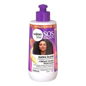 Creme para Pentear SOS Cachos Super Óleos Salon Line 300ml