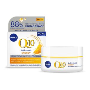 Creme Facial Nivea Antissinais Q10 Energy Dia FPS 15 50g