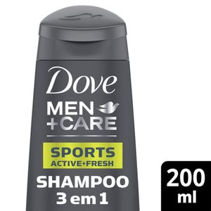 Shampoo 3 em 1 Dove Men+Care Sports 200 ML