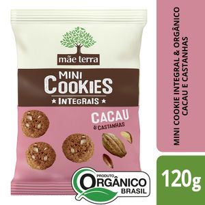 Mini Cookies Mãe Terra Integrais Cacau & Castanhas 120 g