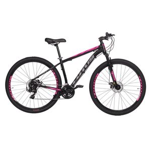 Bicicleta Cairu Aro 29 Lotus Nitro 21V Preto e Rosa