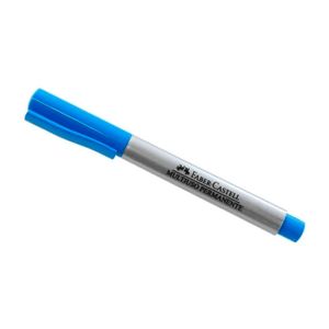 Marcador Faber Castell Metal Azul 12x1