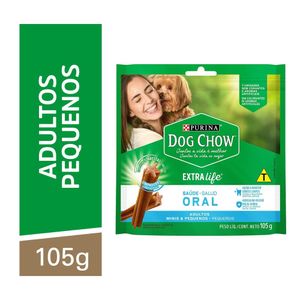 Petisco DOG CHOW Saúde Oral Cães Adultos Minis e Pequenos 105g