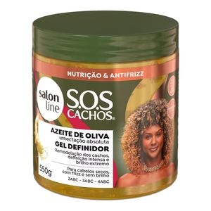 Gel Definidor Salon Line S.O.S Cachos Azeite de Oliva 550g