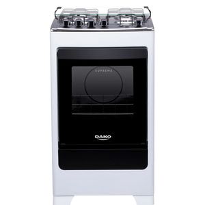 Fogão 4 Bocas Supreme Mesa Inox Dako Branco Bivolt