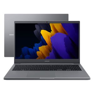 Notebook Samsung NP550XDA-KP3BR Celeron-6305 256GB SSD 15.6" FHD Cinza