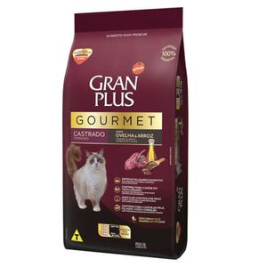 Ração GranPlus Gourmet para Gatos Castrados Sabor Ovelha