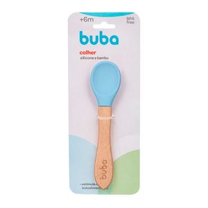 Colher Buba Silicone Buba Azul