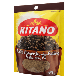 Pimenta-do-Reino em Pó Preta Kitano Pacote 15g