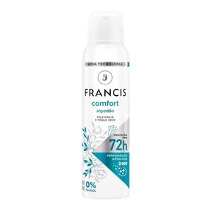 Desodorante Aerosol Francis Comfort Algodão Feminino Francis  72h 150ml Francis