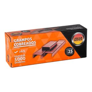 Grampro Leonora 26/6 para Grampeador Cobreados Caixa com 5000 Unidades