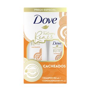 Kit Shampoo+Condicionador Dove Texturas Reais Cacheados 350 ml + 175 ml