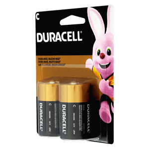 Pilha Alcalina Duracell C Média 2X1