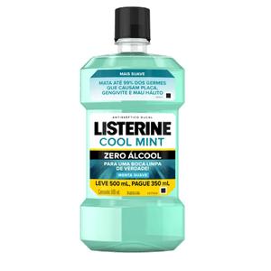 Antisséptico Bucal Listerine Cool Mint Zero Álcool 500ml