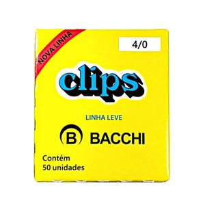 Clips para Papeis Linha Leve Nº 4/0 Bacchi