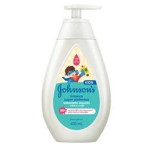 Sabonete Líquido Infantil Johnson's Limpeza Super Poderosa 400ml