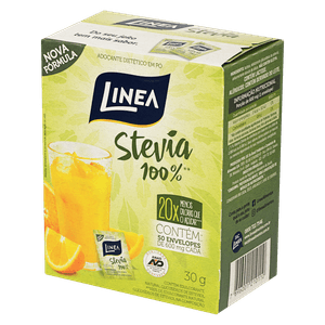 Adoçante em Pó Stevia Linea Caixa com 50 Unidades