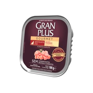 Pate Gran Plus Gato Filhote Frango 100g