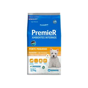 Ração Premier Para Cães Filhotes Raças Pequenas Frango e Salmão 2,5Kg