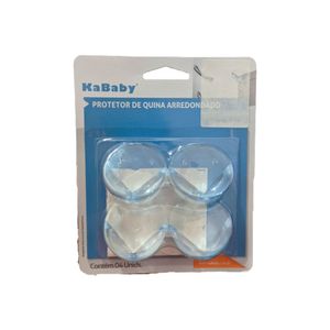 Kit 4 Protetores De Quina Kababy Arredondado Transparente